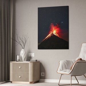 Erupting Volcano Wall Art Canvas, Canvas Prints