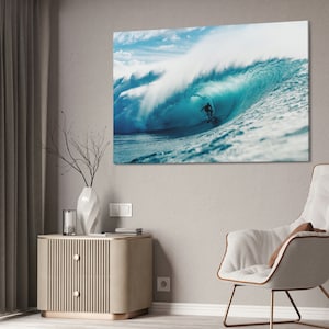 Surf Wall Art Canvas, Surf Board, Art prints, Activity, wall decoration, Gift Surfer