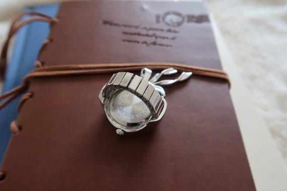 Vintage Silver Watch Ring (Adjustable) - image 3