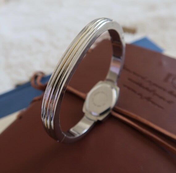 Vintage Silver Watch Bangle - image 10