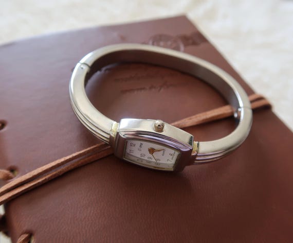 Vintage Silver Watch Bangle - image 6