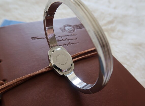 Vintage Silver Watch Bangle - image 8