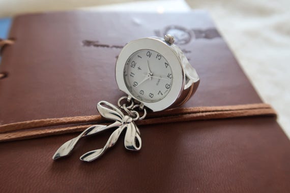 Vintage Silver Watch Ring (Adjustable) - image 1