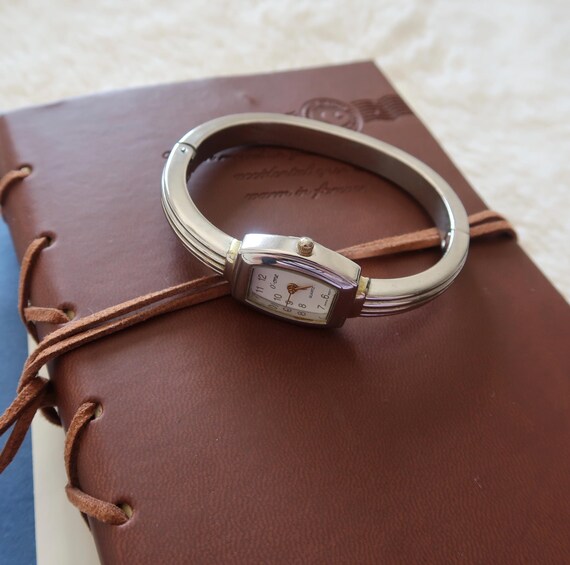 Vintage Silver Watch Bangle - image 7