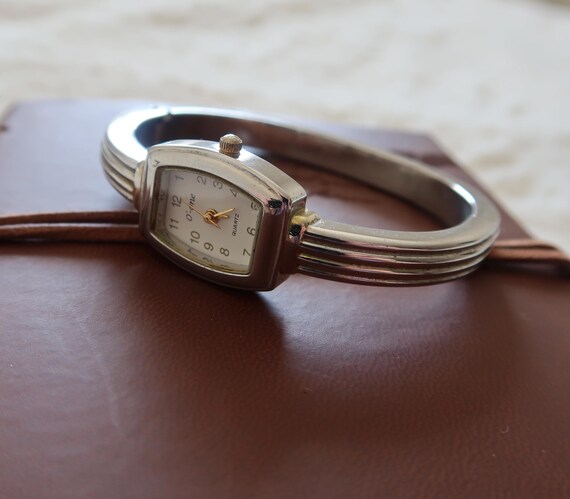 Vintage Silver Watch Bangle - image 5