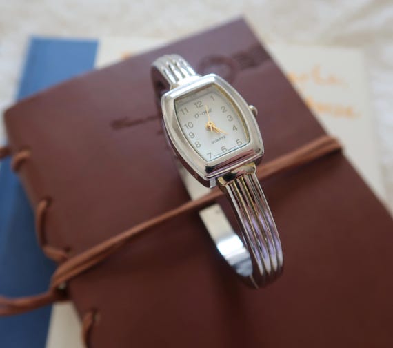 Vintage Silver Watch Bangle - image 4