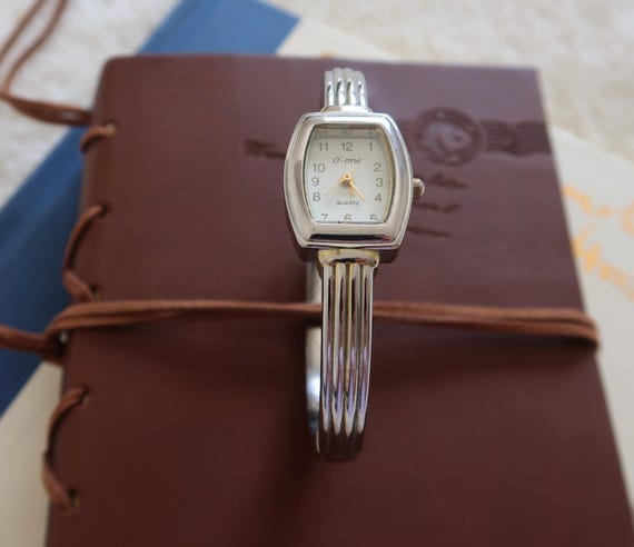 Vintage Silver Watch Bangle - image 3