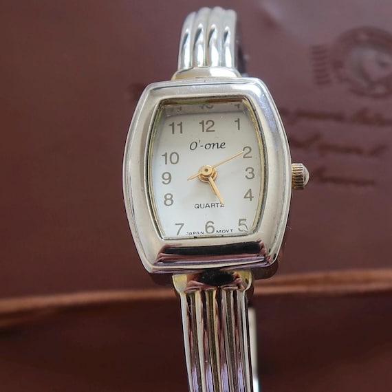 Vintage Silver Watch Bangle - image 1