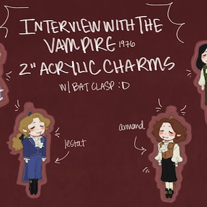 interview with the vampire 2&quot; mini charms