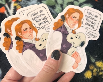 lestat and snoopy vinyl sticker