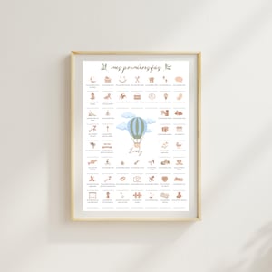 Personalisiertes My First Times Baby Poster, Baby Geburtsposter, Baby Wichtige Daten, Babyzimmer Wanddekoration, Baby Geburtsgeschenk, Beige, Neutral
