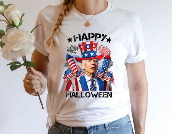 Joe Biden 4th Of July Shirt,Funny Biden Happy Halloween Firework T-Shirt, Independence Day Shirt,Anti Biden Tee, Biden Dazed 4Th Of July Tee