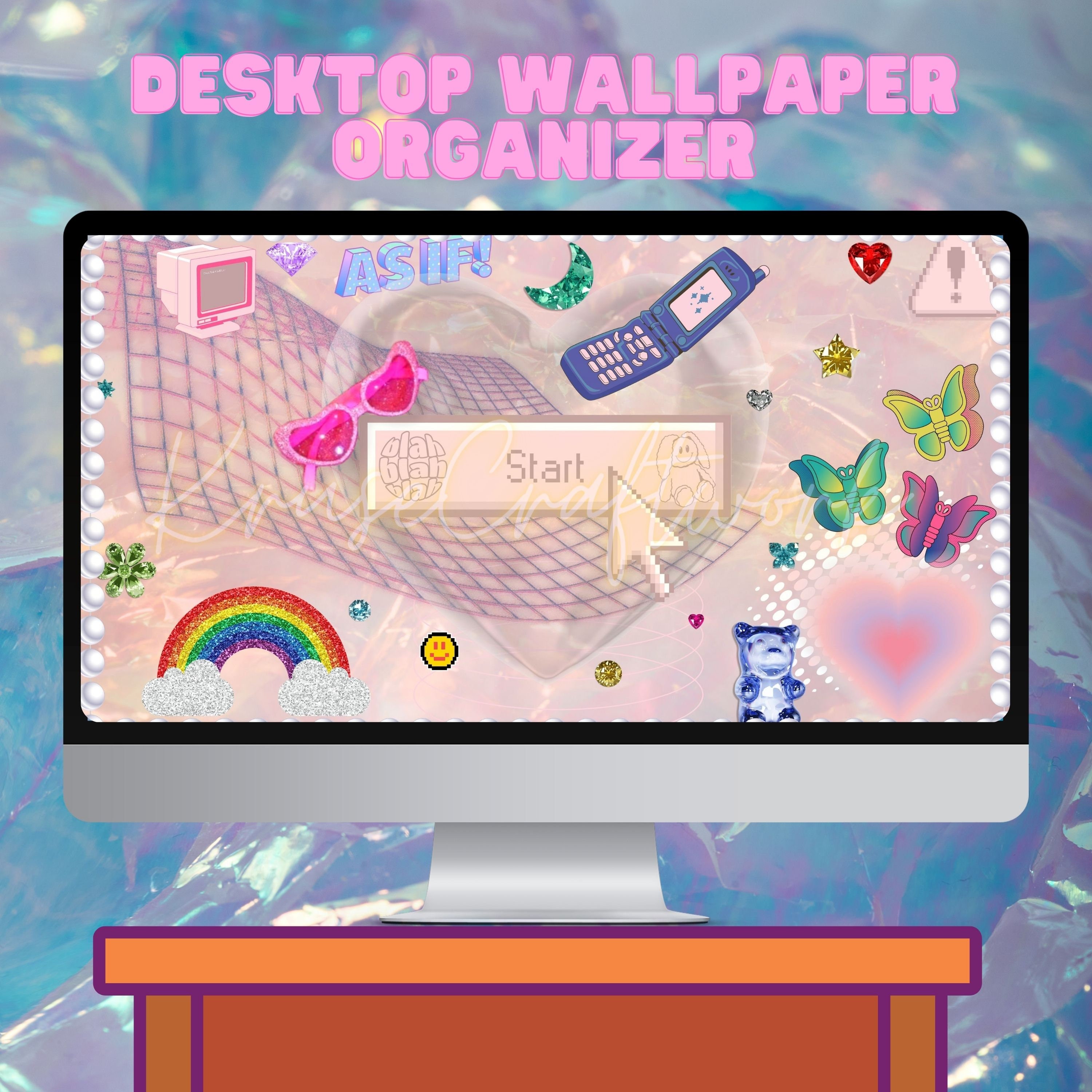 Desktop Y2K Wallpaper Explore more Aesthetic, Encapsulating Fashion,  Formatting, Hardware Design, Kaybug w…
