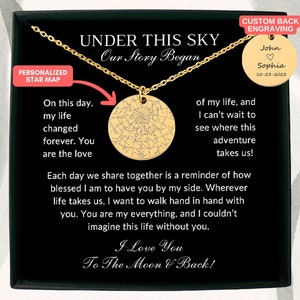 Cadeau d'anniversaire de couple, collier carte personnalisée par date, cadeau d'épouse, cadeau pour petite amie, cadeau de fiançailles, à ma femme, à ma future femme