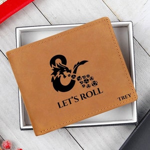 Cartera de cuero personalizada con forma de dragón para hombre, regalos para hijo, regalos para novio, regalos de Navidad, regalos de cumpleaños, regalos para marido, regalo de billetera para adolescente