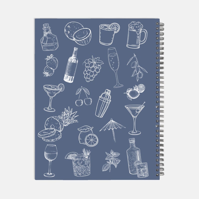 Personalized Cocktail Recipe Book, Cocktail Book, Gift for Bartender