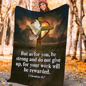 Christian Fleece Blanket: Bible Verse Throw Blanket, Religious Gift
