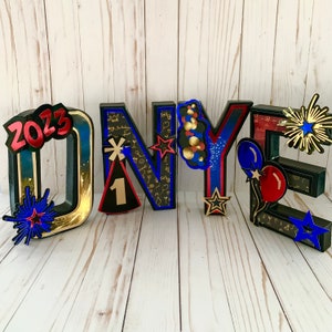 Letras de decoración de mesa de fiesta personalizadas