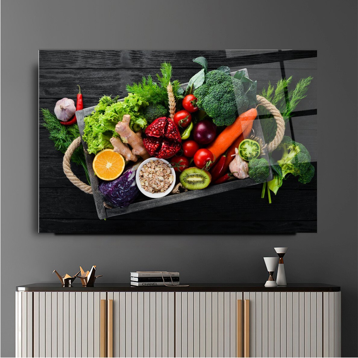 Kitchen Glass Wall Decor Glass Printing Wall Art Home Decor - Etsy