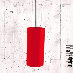 Minimalist hanging lamp Abbe! RED