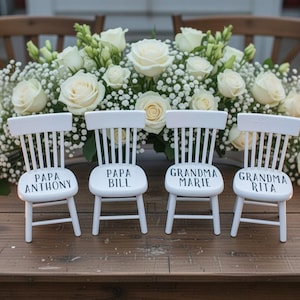 In Memory Chair Mini Memory Chairs for Wedding Day; in Loving Memory Decor; Remembrance ...