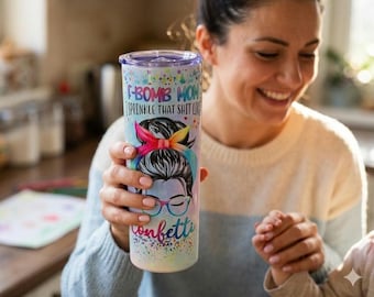 Gobelet F-Bomb Mom 20 oz, cadeau drôle pour maman