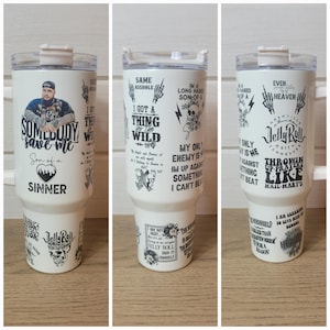 Jelly Roll 40oz Tumbler: &quot;Somebody Save Me&quot; Design