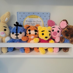 Winnie the Pooh & Friends Crochet Plushie, Baby Shower Gift Idea, Winnie the Pooh Baby Gift, Nursery Decor, Winnie the Pooh Characters