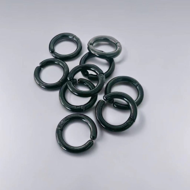 Stackable Gauges Jewelry /Stainless Steel Clicker Rings Ear Hangers /Stackable Gauges Jewelry image 3