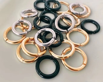 Stackable Gauges Jewelry /Stainless Steel Clicker Rings Ear Hangers /Stackable Gauges Jewelry