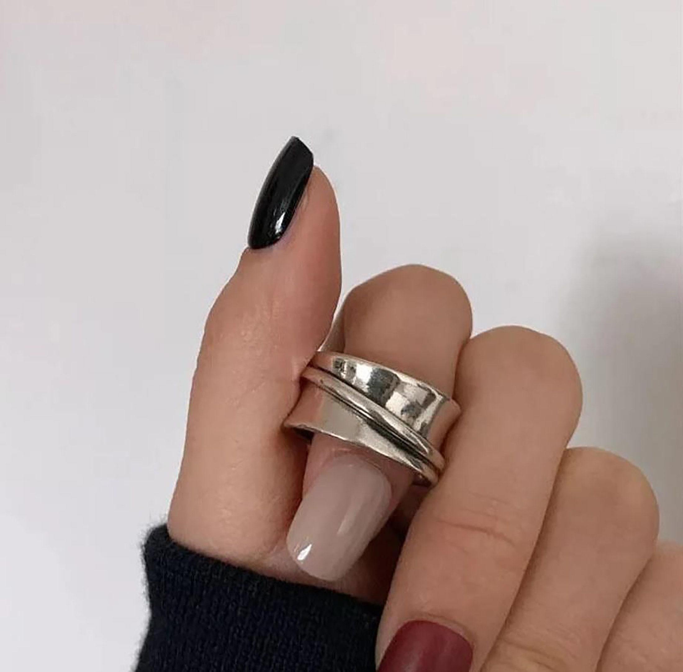 Casual Silver Ring Etsy UK