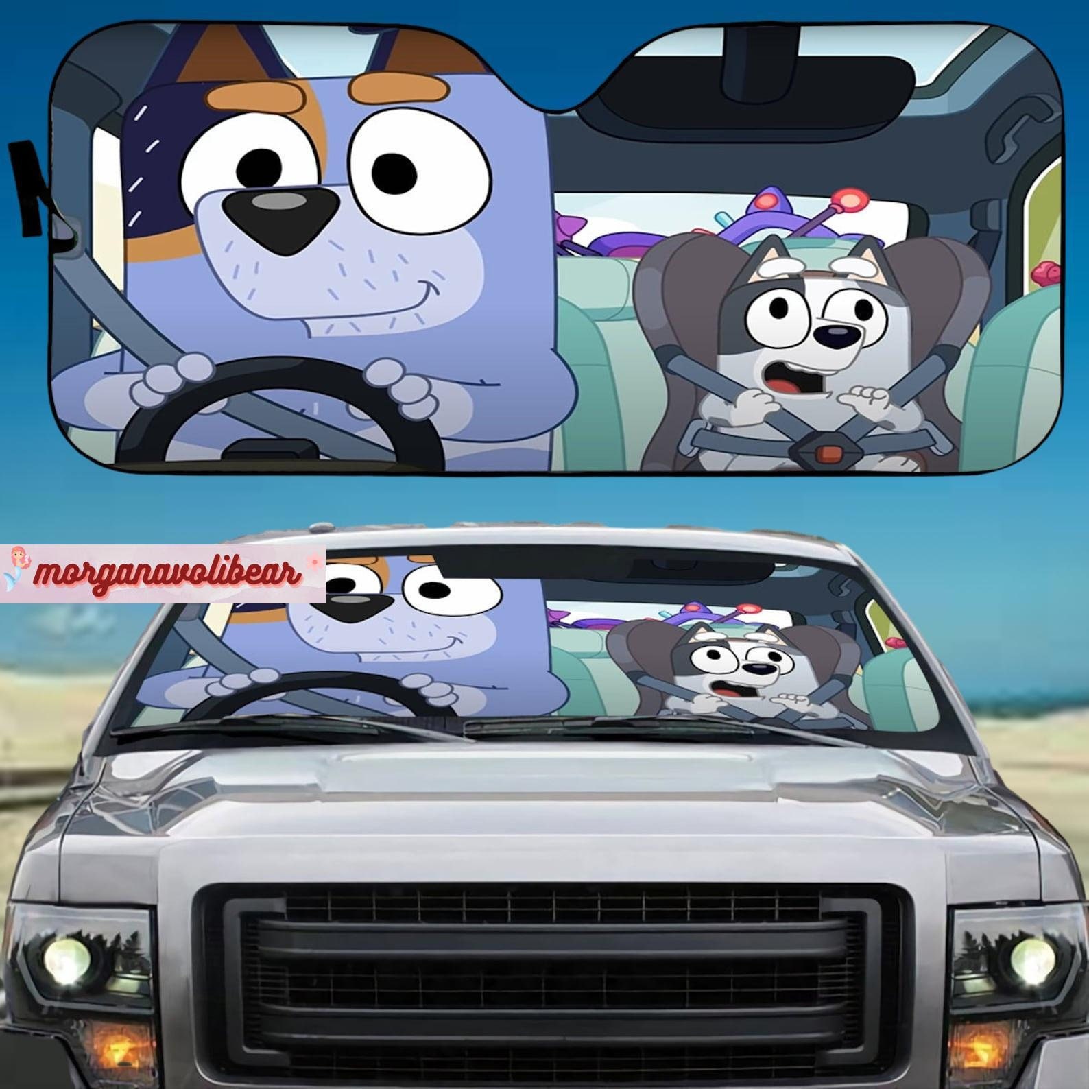 Bluey Auto Sunshade Car Bluey Gift Bluey Car Sun Shade Etsy Canada