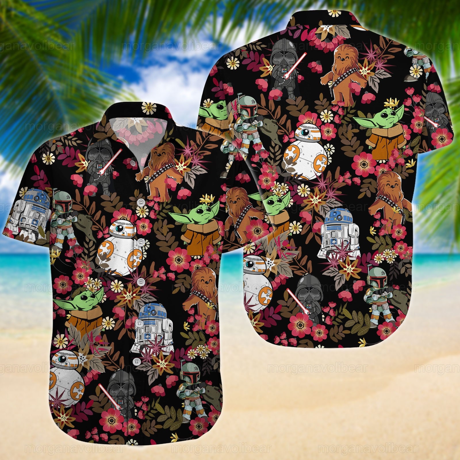 Discover Darth Vader Hawaiian Unisex Shirt, Camiseta Hawaiana de Darth Vader para Hombre Mujer