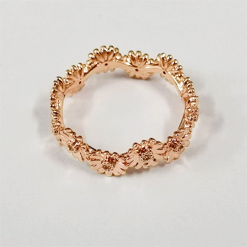New Pandora Rose Sparkling Daisy Flower Crown Ring Etsy Australia