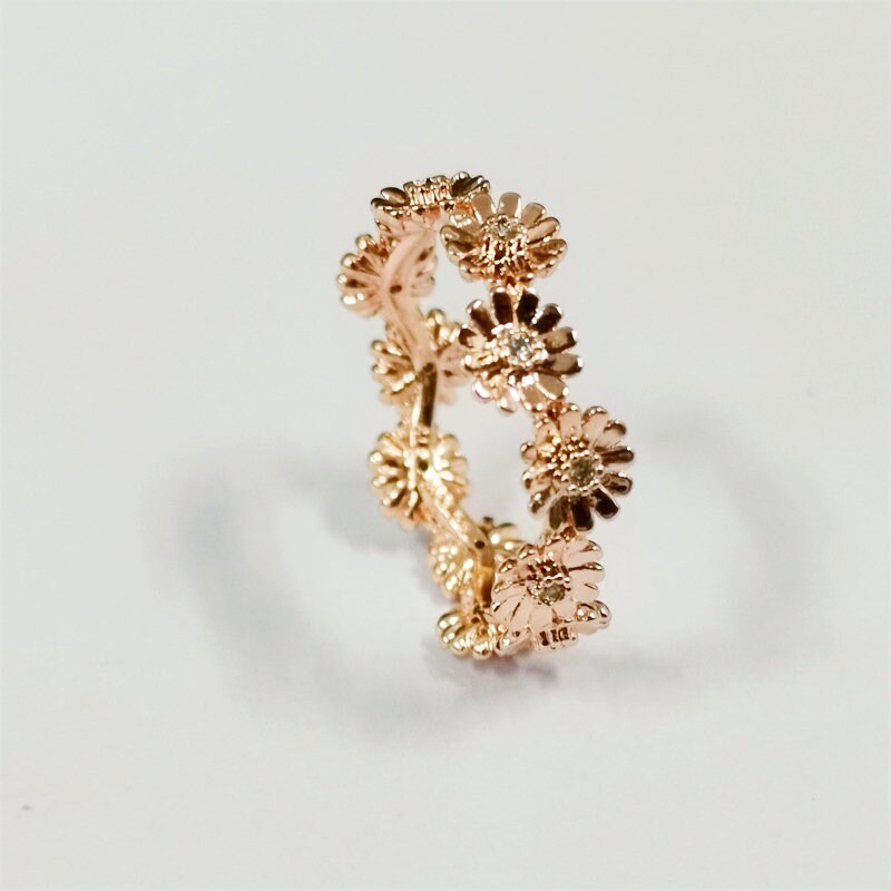New Pandora Rose Sparkling Daisy Flower Crown Ring Etsy Australia