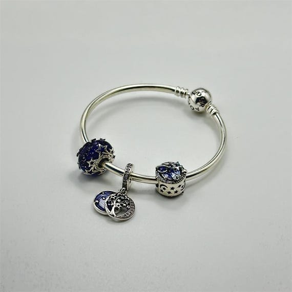 Celestial Heart Clasp Bangle Bangle Pandora Charms Promotion