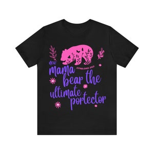 Momma Bear Graphic Tee: Protective New Mom T-Shirt image 1