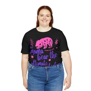 Momma Bear Graphic Tee: Protective New Mom T-Shirt image 6