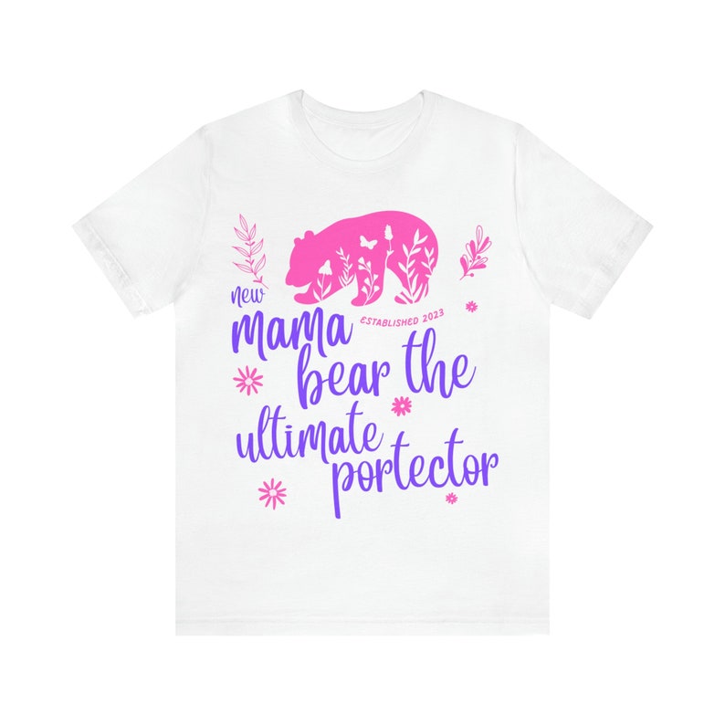 Momma Bear Graphic Tee: Protective New Mom T-Shirt image 9