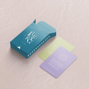 Baraja de cartas para diario para el desarrollo personal, el crecimiento, la paz interior, el propósito, el amor propio, una mayor conciencia y valor/confianza.