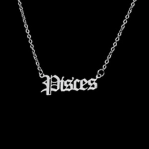 Sterling Silver Pisces Pendant Necklace