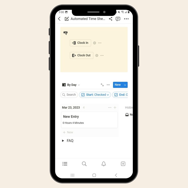 Automate Your Time Sheet Timesheet Notion Template Make Etsy