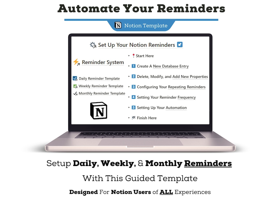 Automate Your Reminders With This Notion Template, Daily, Weekly