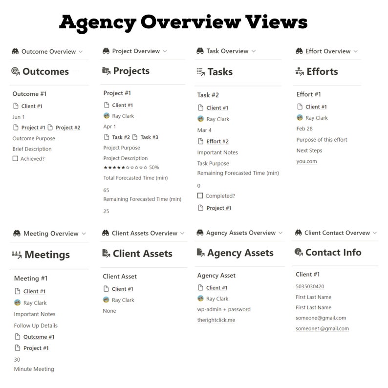 Agency Operating System Notion Template, Notion Business & Agency for ...