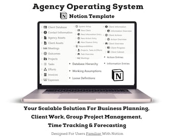 Clutch-Operating-System-Notion-Vorlage, Notion-Business-&-Academy-for-Customer-Mangement-Vorlage, All-in-One-CRM-Vorlage für den Geschäftsbetrieb