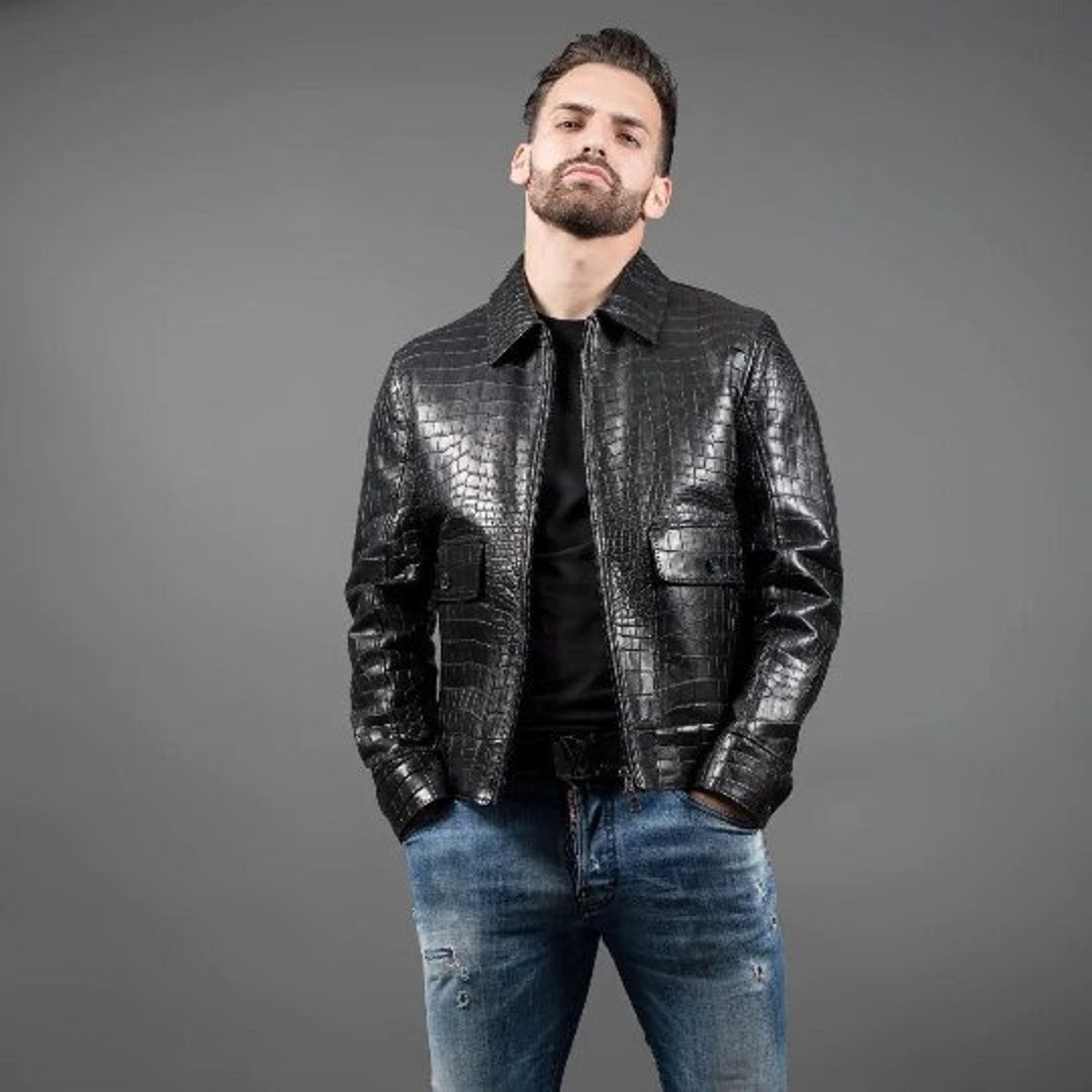 Men's & Boys 100 % Genuine High Quality Lambskin Leather Crocodiles Embossed Motor Biker Jacket, Long Sleeves Beautiful Look - Etsy Men's & Boys 100 % Genuine High Quality Lambskin Leather Crocodiles Embossed Motor Biker Jacket, Long Sleeves Beautiful Look - Etsy