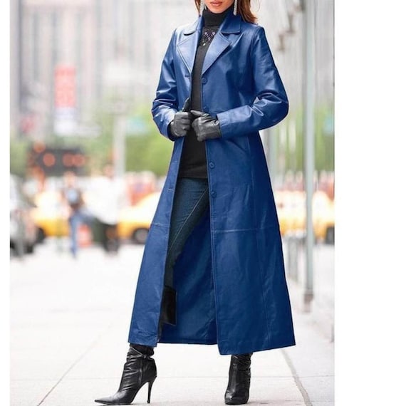 Lambskin Leather Trench Coat - Women's Designer Style - Etsy