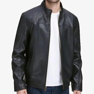Men&#39;s & Boys 100% Real High Quality Lambskin Leather Motorcycle Biker Jacket Slim-fit, Long Sleeves