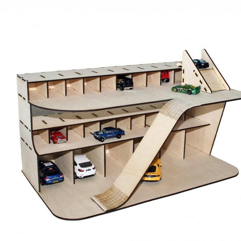 Toy Car Storage 20-100 Sections, Shelf, Garage for Hot Wheels