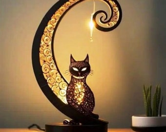 レーザーカットモデル 猫ランプ cdr dxf svg pdf ファイル
